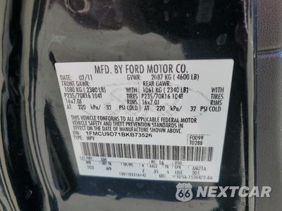 Zdjęcie 13 z 13 samochodu: 2011 FORD ESCAPE XLT VIN:1FMCU9D71BKB73526 - miniatura