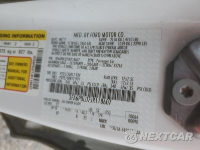 Zdjęcie 12 z 13 samochodu: 2018 FORD FUSION SE HYBRID VIN:3FA6P0LU7JR118607 - miniatura