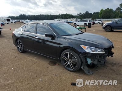 Czwarte zdjęcie samochodu z boku: 2016 HONDA ACCORD SPORT VIN:1HGCR2F51GA186865 - miniatura