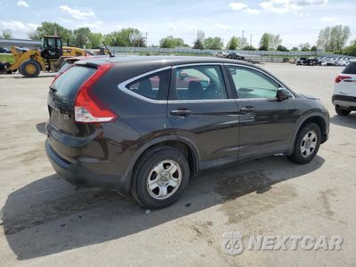 Trzecie zdjęcie samochodu z tyłu: 2013 HONDA CR-V LX VIN:5J6RM3H37DL026850 - miniatura