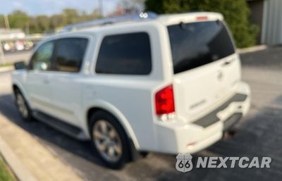 Trzecie zdjęcie samochodu z tyłu: 2012 NISSAN ARMADA SV VIN:5N1AA0NC2CN616211 - miniatura