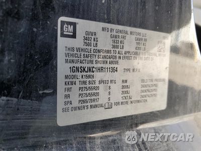 Zdjęcie 13 z 14 samochodu: 2017 CHEVROLET SUBURBAN K1500 PREMIER VIN:1GNSKJKC1HR111364 - miniatura