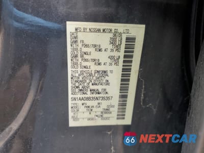 Zdjęcie 13 z 13 samochodu: 2005 NISSAN ARMADA SE VIN:5N1AA08B35N735357 - miniatura