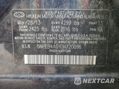 Zdjęcie 12 z 12 samochodu: 2013 HYUNDAI SONATA GLS VIN:5NPEB4AC9DH720096 - miniatura