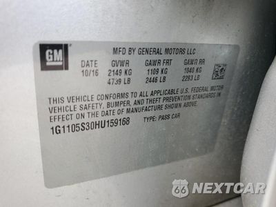 Zdjęcie 12 z 12 samochodu: 2017 CHEVROLET IMPALA LT VIN:1G1105S30HU159168 - miniatura