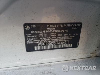 Zdjęcie 12 z 12 samochodu: 2017 BMW 330 XI VIN:WBA8D9G36HNU64014 - miniatura