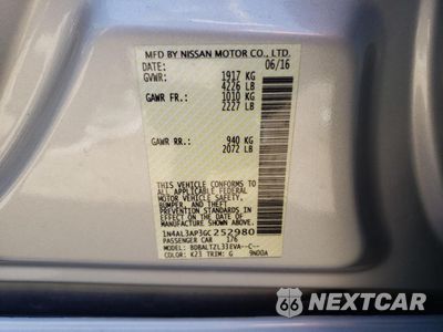 Zdjęcie 12 z 12 samochodu: 2016 NISSAN ALTIMA 2.5 VIN:1N4AL3AP3GC252980 - miniatura