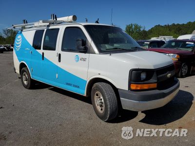 Czwarte zdjęcie samochodu z boku: 2014 CHEVROLET EXPRESS G2500 VIN:1GCWGFCAXE1914996 - miniatura