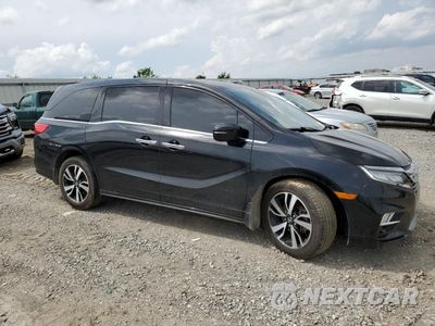 Czwarte zdjęcie samochodu z boku: 2019 HONDA ODYSSEY ELITE VIN:5FNRL6H91KB014613 - miniatura
