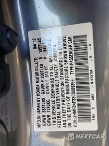 Zdjęcie 12 z 12 samochodu: 2012 HONDA CIVIC HYBRID L VIN:JHMFB4F33CS009859 - miniatura