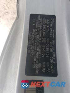 Zdjęcie 12 z 12 samochodu: 2007 HYUNDAI ACCENT GS VIN:KMHCM36C07U025970 - miniatura