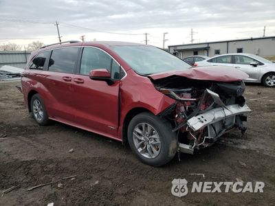 Czwarte zdjęcie samochodu z boku: 2021 TOYOTA SIENNA LE VIN:5TDKRKEC8MS065338 - miniatura