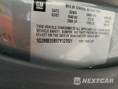 Zdjęcie 14 z 14 samochodu: 2007 PONTIAC SOLSTICE VIN:1G2MB35B87Y127621 - miniatura
