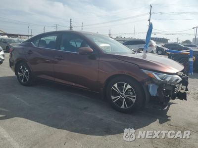 Czwarte zdjęcie samochodu z boku: 2020 NISSAN SENTRA SV VIN:3N1AB8CV6LY310817 - miniatura