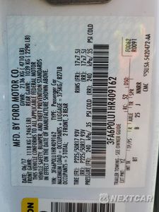 Zdjęcie 12 z 13 samochodu: 2017 FORD FUSION SE HYBRID VIN:3FA6P0LU1HR409162 - miniatura