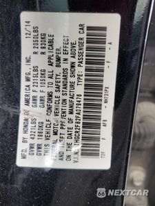 Zdjęcie 14 z 14 samochodu: 2015 HONDA ACCORD EXL VIN:1HGCR2F82FA079476 - miniatura