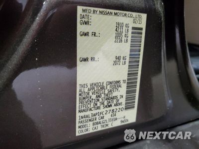 Zdjęcie 14 z 14 samochodu: 2015 NISSAN ALTIMA 2.5 VIN:1N4AL3AP1FC278220 - miniatura