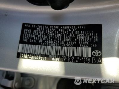 Zdjęcie 14 z 14 samochodu: 2017 TOYOTA COROLLA L VIN:5YFBURHEXHP687653 - miniatura