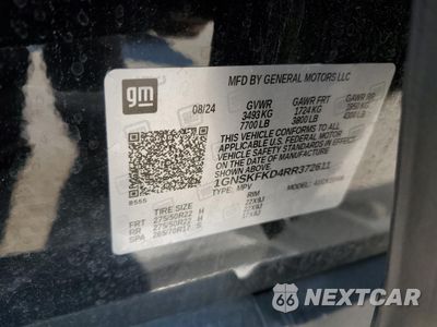Zdjęcie 15 z 15 samochodu: 2024 CHEVROLET SUBURBAN K1500 PREMIER VIN:1GNSKFKD4RR372611 - miniatura