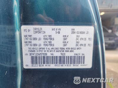 Zdjęcie 10 z 10 samochodu: 1998 DODGE RAM 1500 VIN:3B7HF12ZXWM279398 - miniatura