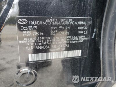 Zdjęcie 12 z 12 samochodu: 2020 HYUNDAI ELANTRA SEL VIN:5NPD84LF3LH546736 - miniatura
