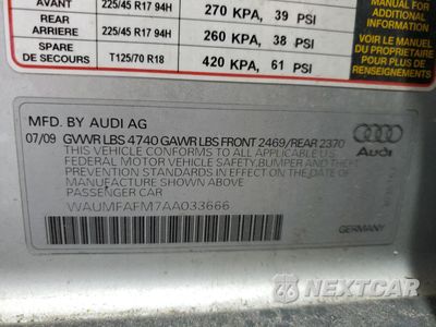 Zdjęcie 13 z 15 samochodu: 2010 AUDI A3 PREMIUM PLUS VIN:WAUMFAFM7AA033666 - miniatura