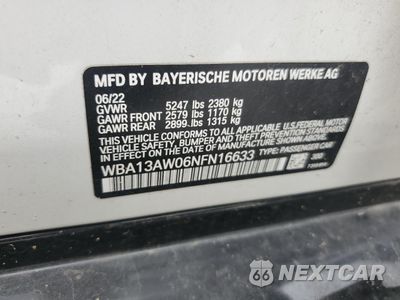 Zdjęcie 12 z 14 samochodu: 2022 BMW M440XI GRAN COUPE VIN:WBA13AW06NFN16633 - miniatura