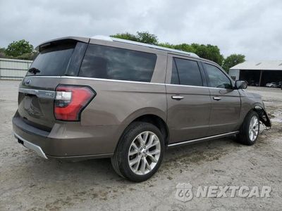 Trzecie zdjęcie samochodu z tyłu: 2018 FORD EXPEDITION MAX PLATINUM VIN:1FMJK1LT8JEA33922 - miniatura