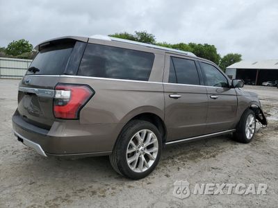 Trzecie zdjęcie samochodu z tyłu: 2018 FORD EXPEDITION MAX PLATINUM VIN:1FMJK1LT8JEA33922 - miniatura