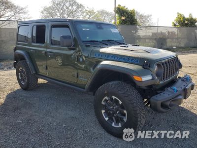 Czwarte zdjęcie samochodu z boku: 2024 JEEP WRANGLER RUBICON 4XE VIN:1C4RJXR61RW194942 - miniatura