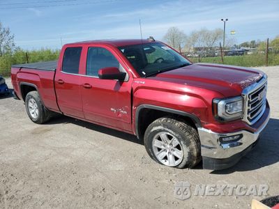 Czwarte zdjęcie samochodu z boku: 2018 GMC SIERRA K1500 SLE VIN:1GTV2MEC9JZ263045 - miniatura