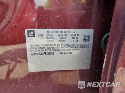 Zdjęcie 12 z 12 samochodu: 2015 CHEVROLET MALIBU 1LT VIN:1G11C5SL2FF218018 - miniatura
