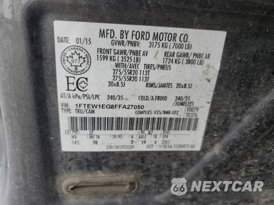 Zdjęcie 12 z 12 samochodu: 2015 FORD F150 SUPERCREW VIN:1FTEW1EG8FFA27050 - miniatura