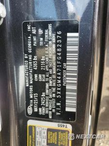 Zdjęcie 12 z 12 samochodu: 2015 KIA OPTIMA LX VIN:5XXGM4A71FG482376 - miniatura