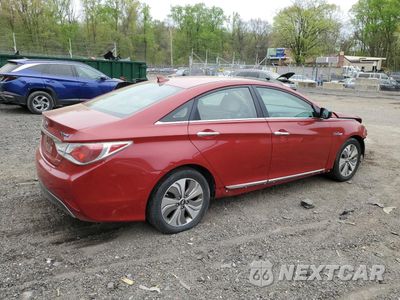 Trzecie zdjęcie samochodu z tyłu: 2013 HYUNDAI SONATA HYBRID VIN:KMHEC4A41DA081401 - miniatura