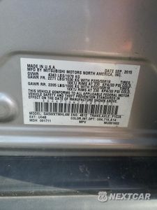 Zdjęcie 14 z 14 samochodu: 2015 MITSUBISHI OUTLANDER SPORT ES VIN:4A4AP3AW2FE052755 - miniatura