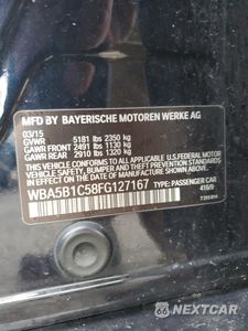 Zdjęcie 13 z 13 samochodu: 2015 BMW 535 I VIN:WBA5B1C58FG127167 - miniatura