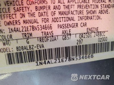Zdjęcie 13 z 13 samochodu: 2008 NISSAN ALTIMA 2.5 VIN:1N4AL21E78N534666 - miniatura