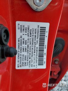 Zdjęcie 12 z 12 samochodu: 2018 HONDA CIVIC LX VIN:2HGFC2F5XJH538140 - miniatura