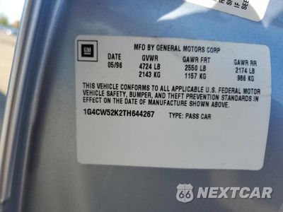 Zdjęcie 12 z 12 samochodu: 1996 BUICK PARK AVENUE VIN:1G4CW52K2TH644267 - miniatura