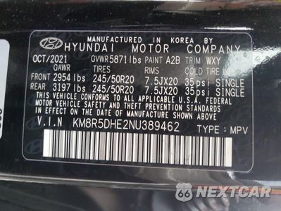 Zdjęcie 15 z 16 samochodu: 2022 HYUNDAI PALISADE LIMITED VIN:KM8R5DHE2NU389462 - miniatura