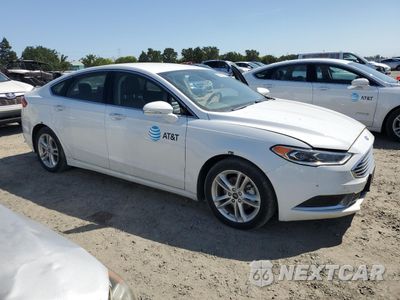 Czwarte zdjęcie samochodu z boku: 2018 FORD FUSION SE HYBRID VIN:3FA6P0LU1JR118702 - miniatura