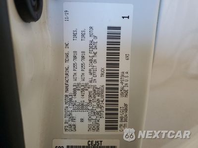 Zdjęcie 12 z 12 samochodu: 2020 TOYOTA TUNDRA CREWMAX SR5 VIN:5TSDY5F14LX898816 - miniatura