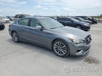 Czwarte zdjęcie samochodu z boku: 2018 INFINITI Q50 LUXE VIN:JN1EV7APXJM590992 - miniatura