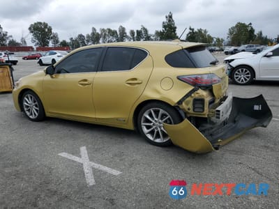 Drugie zdjęcie samochodu z przodu: 2012 LEXUS CT 200 VIN:JTHKD5BH2C2060396 - miniatura