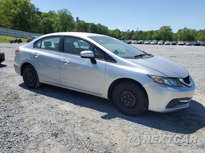 Czwarte zdjęcie samochodu z boku: 2015 HONDA CIVIC LX VIN:19XFB2F53FE287403 - miniatura