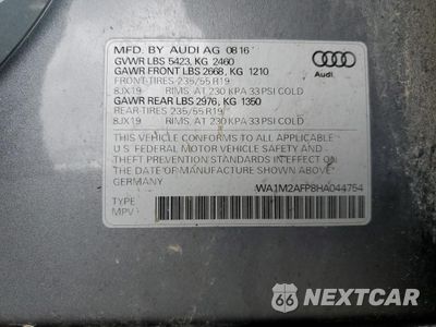 Zdjęcie 15 z 15 samochodu: 2017 AUDI Q5 PREMIUM PLUS VIN:WA1M2AFP8HA044754 - miniatura