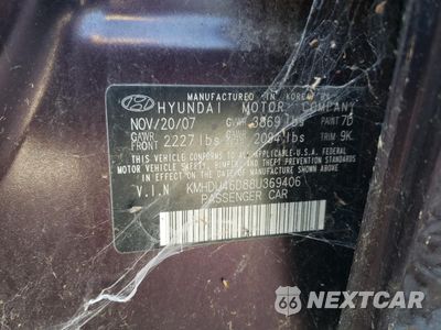 Zdjęcie 12 z 12 samochodu: 2009 HYUNDAI ELANTRA VIN:KHMDU46D88U369406 - miniatura