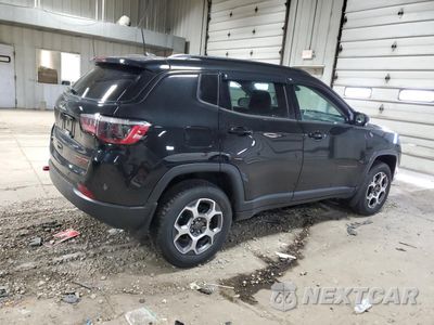 Trzecie zdjęcie samochodu z tyłu: 2022 JEEP COMPASS TRAILHAWK VIN:3C4NJDDB0NT211604 - miniatura