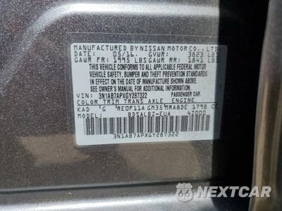 Zdjęcie 14 z 14 samochodu: 2016 NISSAN SENTRA S VIN:3N1AB7APXGY287322 - miniatura